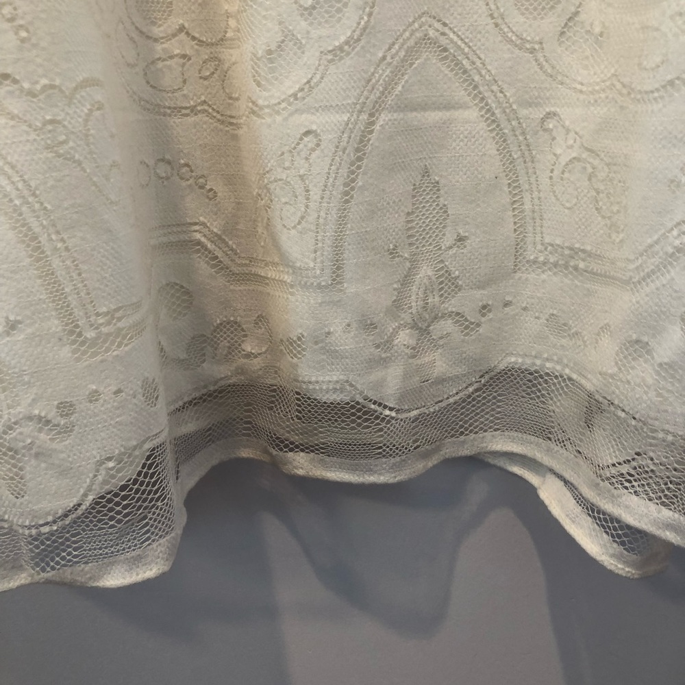 Max Studio White Floral Lace Sleeveless Dress sz L - Picture 5 of 6